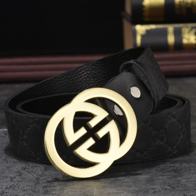 酷奇2022皮带男士真皮奢侈品酷奇裤腰带女青年适 原版灰色金扣带一个皮带头 90cm