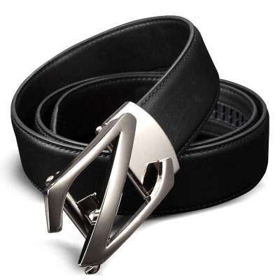 高尔夫GOLF牛皮男士皮带自动扣耐磨腰带男商务休闲中青年裤腰带礼盒装5U934188J黑色 送男友父亲生日礼物