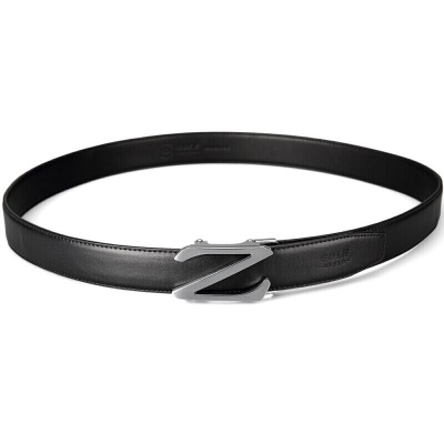 高尔夫GOLF牛皮男士皮带自动扣耐磨腰带男商务休闲中青年裤腰带礼盒装5U934188J黑色 送男友父亲生日礼物