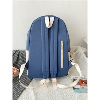 菲派书包女ins新款双肩包 初高中大学生背包大容量韩版耐磨15.6英寸笔记本电脑包校园清新潮酷风 黑色【带奶牛挂件】