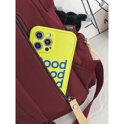 菲派书包女ins新款双肩包男 初高中大学生背包大容量休闲耐磨15.6英寸笔记本电脑包韩版情侣款潮酷风 红色【带猩猩挂件】