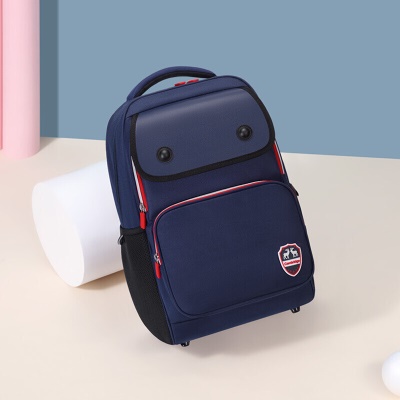 高尔夫GOLF小学生书包英伦时尚儿童书包男款双肩背包大容量中学生书包夜光反光条D9BV33951S蓝色升级版