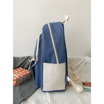 菲派书包女ins新款双肩包 初高中大学生背包大容量韩版耐磨15.6英寸笔记本电脑包校园清新潮酷风 黑色【带奶牛挂件】