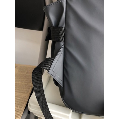 朗酷书包男韩版原宿初高中大学生背包女 双肩包潮酷大容量15.6英寸防泼水笔记本电脑包 黑色标准版【带猩猩挂件】