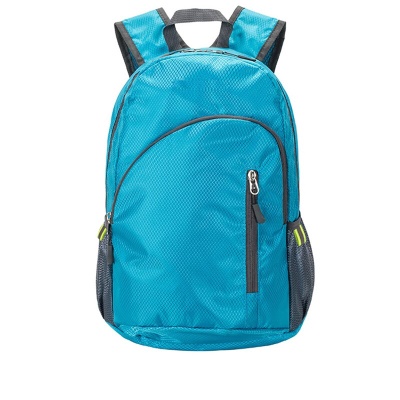 户外包男女款超轻运动包皮肤包可折叠登山包防水旅行便携双肩背包WH1 孔雀蓝