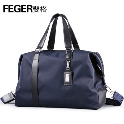 斐格旅行包男短途行李包大容量运动健身包商务手提包出差旅行袋休闲防水行李袋 蓝色（单品+运费险）